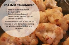 Oven Roasted Cauliflower