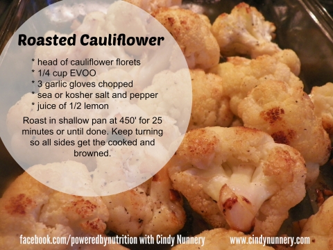 Oven Roasted Cauliflower