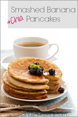 Smashed Banana Pancakes + Chia