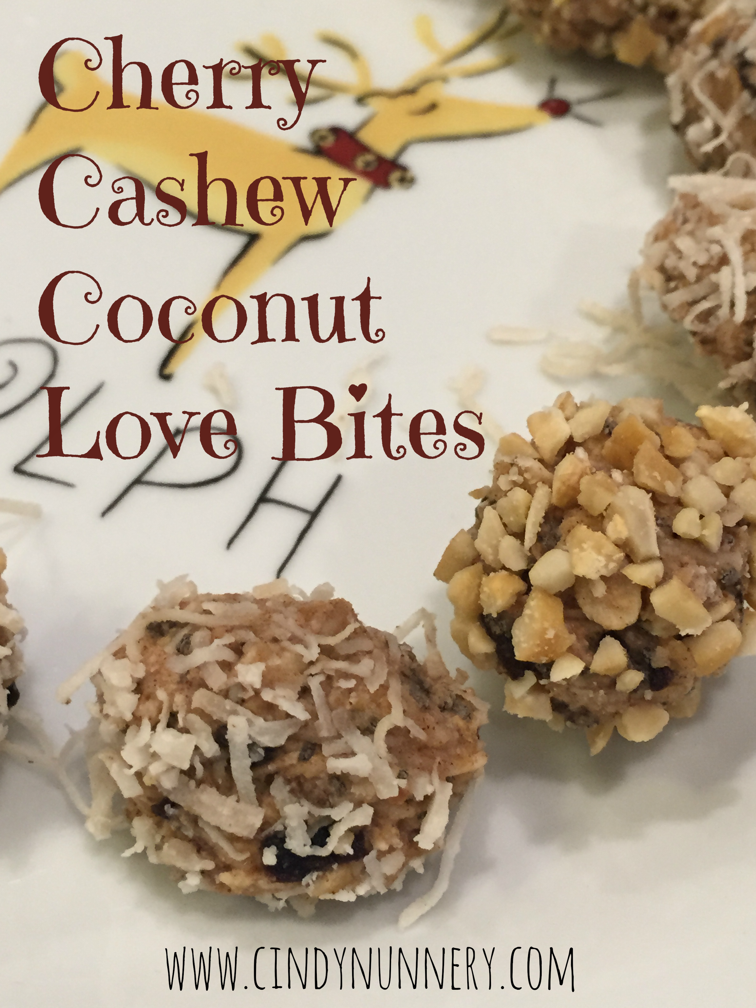 Cherry Cashew Coconut Love Bites