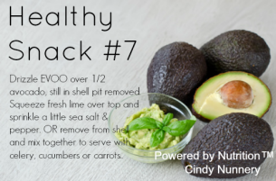 Healthy Snack #7: Avocado, EVOO, Lime