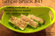 Healthy Snack #41: Celery + Sunbutter