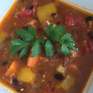 Southwest Chicken & Black Bean Soup With a Surprise