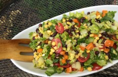 Summer Salad with Avocado Vinaigrette