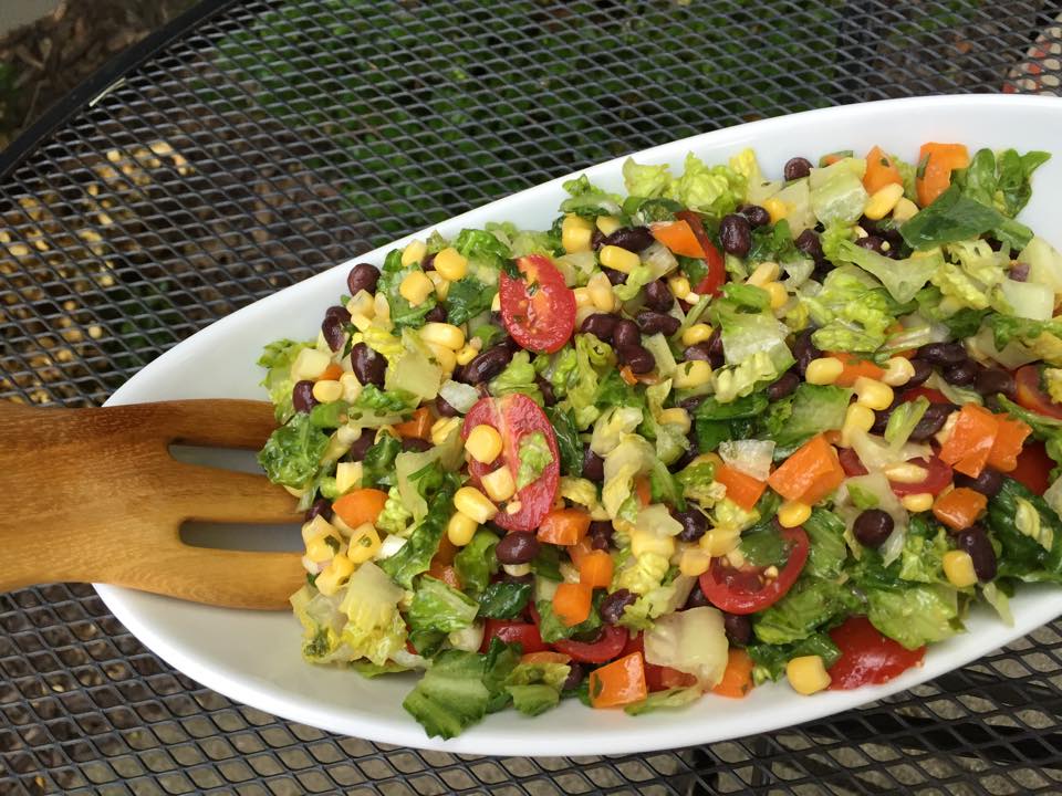 Summer Salad with Avocado Vinaigrette