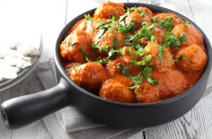 {Recipe} Turkey Meatballs in Red Pepper Sauce