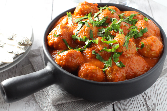 {Recipe} Turkey Meatballs in Red Pepper Sauce