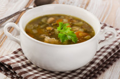 French Green Lentil Vegetable Soup