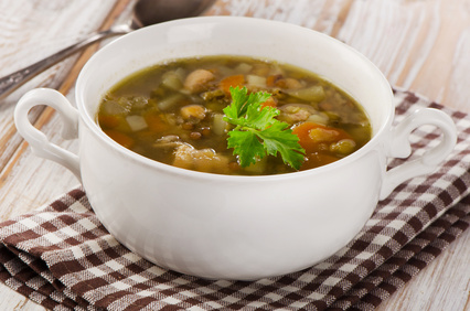 French Green Lentil Vegetable Soup