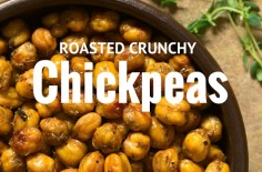 Easy Healthy Snack Roast Crunchy Chickpeas