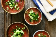 Tomato Mint Gazpacho Summer Soup
