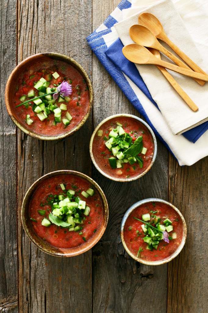 Tomato Mint Gazpacho Summer Soup