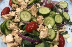 Chicken Greek Salad in a Jar